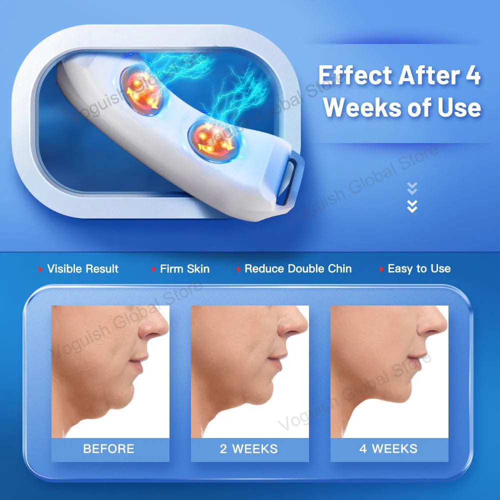 Vibration Chin-Up V Face Massager for Face EMS Facial Lifter